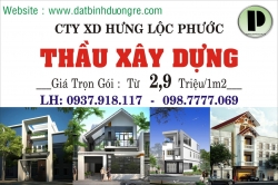 Thầu xây dựng trọn gói Q12 TP HCM , Lái Thiêu Bình dương